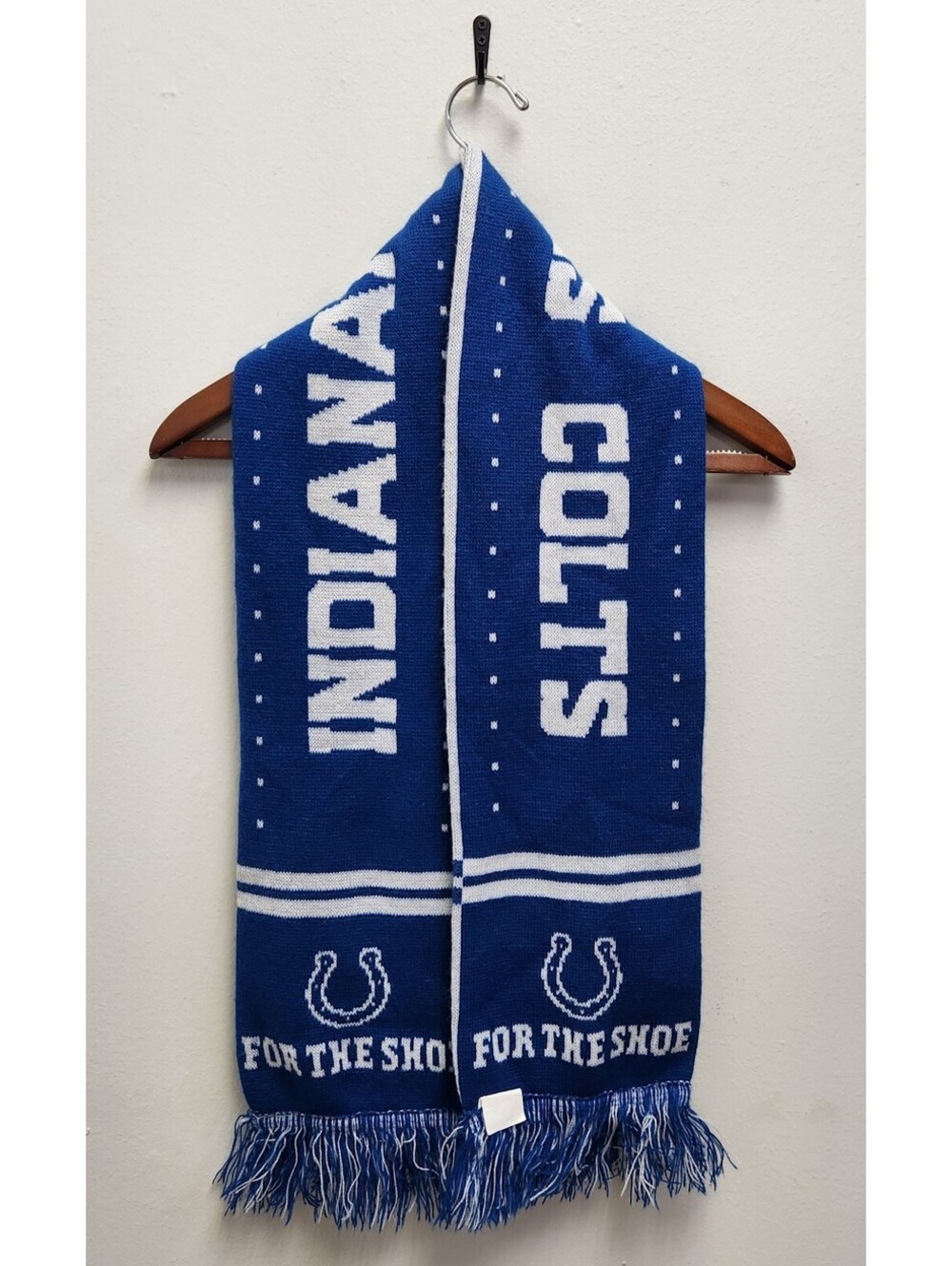 Indianapolis Colts Knit Scarf Reversible Stadium Giveaway SGA For The Shoe